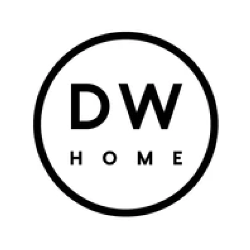 DW Home logo – premium brand for candles, soaps, and bath and body products