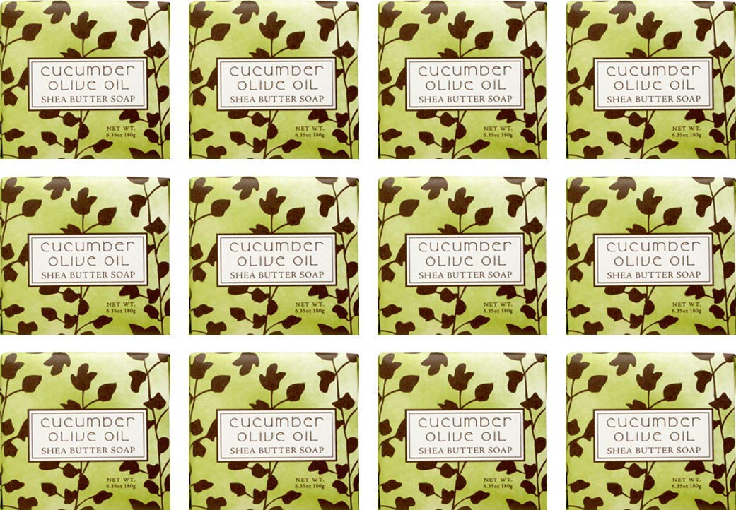 Cucumber Olive Scented Bar Soap 1.9 oz 12 Pack