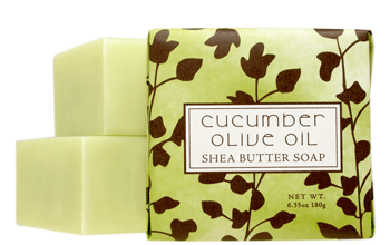 Cucumber Olive Scented Bar Soap By Greenwich Bay Trading Company