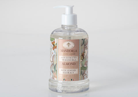 Almond (Mandorla) Scented Liquid Hand Soap 16.9 oz (500ml)