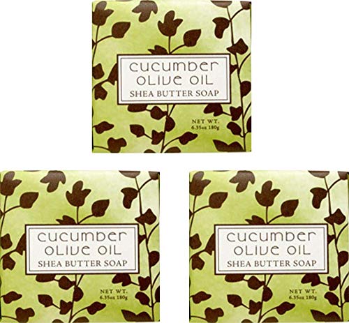 Cucumber Olive Scented Bar Soap 6.35 oz 3 Pack