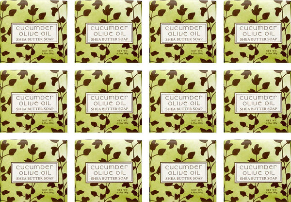 Cucumber Olive Scented Bar Soap 1.9 oz 12 Pack