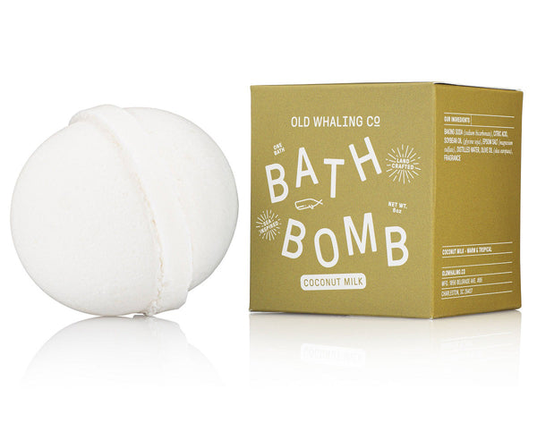 Coconut Milk Scented 8 oz Bath Bomb By Old Whaling Company