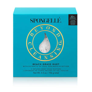 Boxed Duo Bath Sponges – Beach Grass By Spongelle