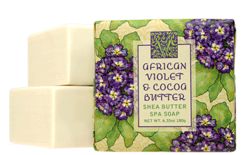 African Violet & Cocoa Butter Bar Soap By Greenwich Bay Trading Company