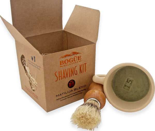 No 15 Matilija Blend Shave Soap Kit Contents