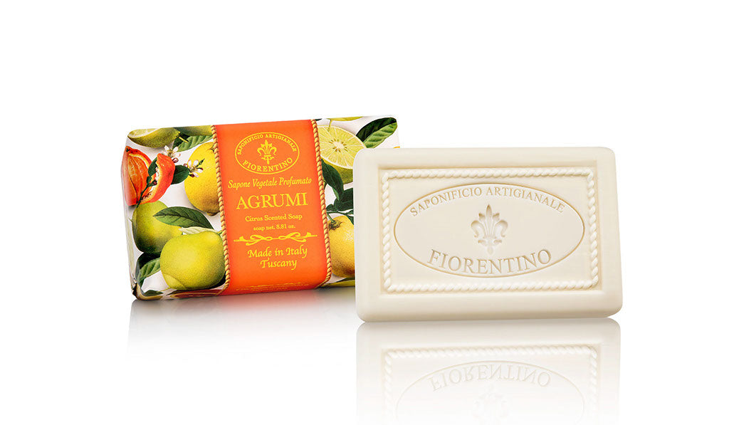 Citrus (Agrumi) Scented 8.81 oz Soap Bar By Saponificio Artigianale Fiorentino