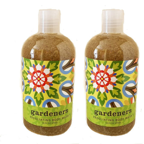 Gardeners  (Orange & Herbs) Scented Exfoliating Body Wash 16 oz (2 Pack)
