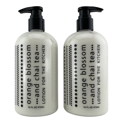 Orange Blossom & Chai Scented Shea Butter Lotion 16 Fl. Oz. (2 Pack)