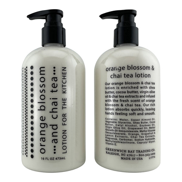 Orange Blossom & Chai Scented Shea Butter Lotion 16 Fl. Oz. (2 Pack) Ingredients