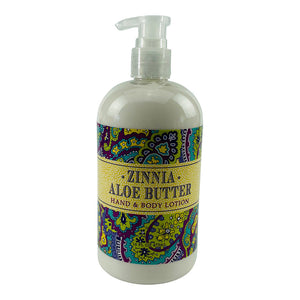 Zinnia Aloe Butter Scented Shea Butter Lotion 16 Fl. Oz.