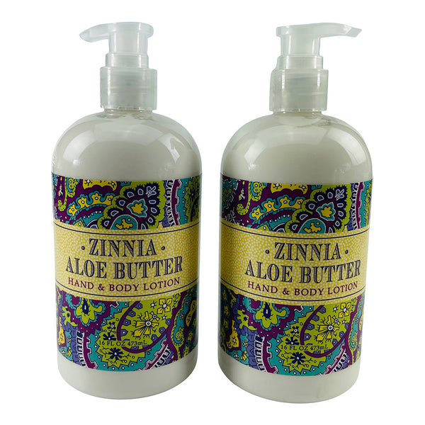 Zinnia Aloe Butter Scented Shea Butter Lotion 16 Fl. Oz. (2 Pack)