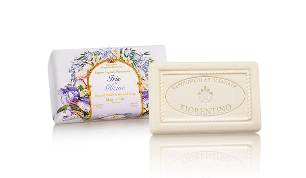 Iris and Wisteria (Iris e Glicine) Scented 8.81oz Soap Bar By Saponificio Artigianale Fiorentino 