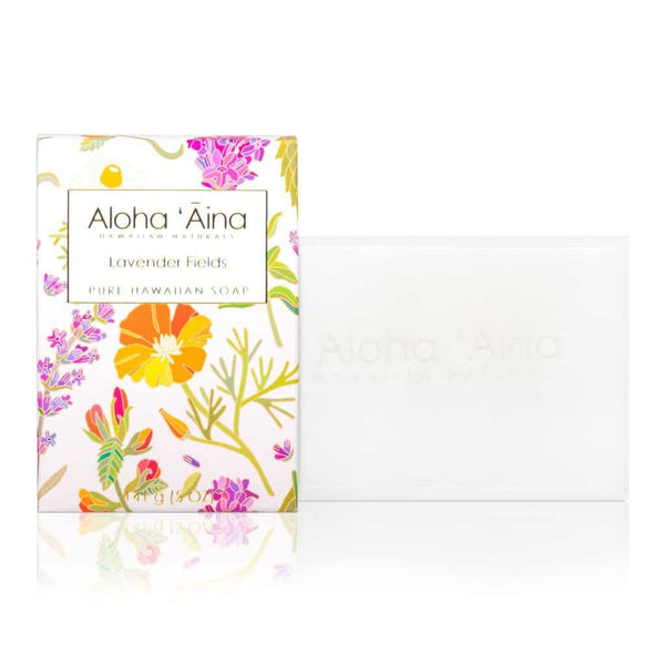 Aloha ‘Aina Lavender Fields Scented 5 oz Hawaiian Aromatherapy Pure Soap Bar By Maui Soap Co.