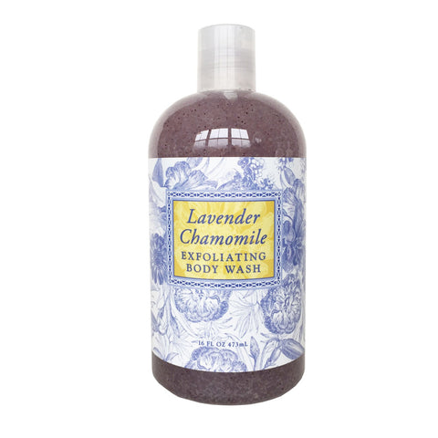 Lavender Chamomile Scented Exfoliating Body Wash 16 oz