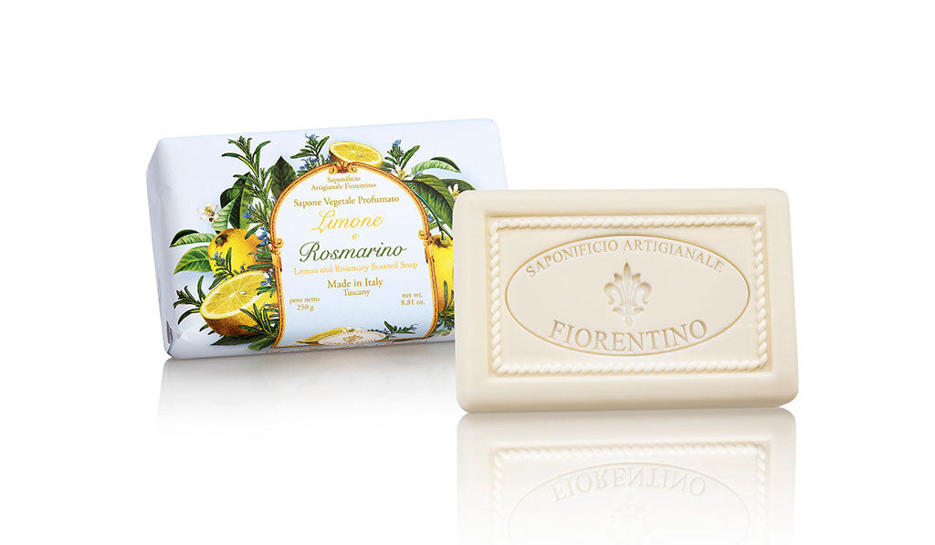 Lemon & Rosemary (Limone & Rosmarino ) 8.81 Oz Soap Bar By Saponificio Artigianale Fiorentino
