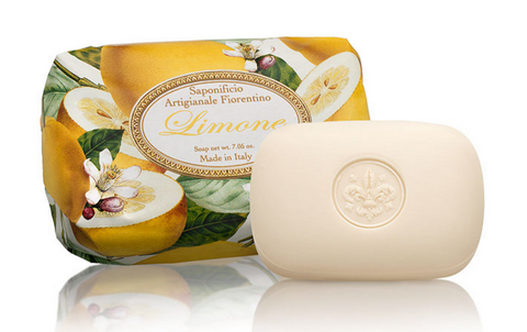 Saponificio Artigianale Fiorentino Sinfornia Di Agrumi Limone (Lemon) 7.05 Oz Soap Bar From Italy