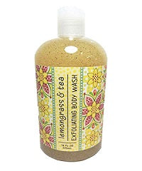 Lemongrass & Tea Scented Exfoliating Body Wash 16 oz