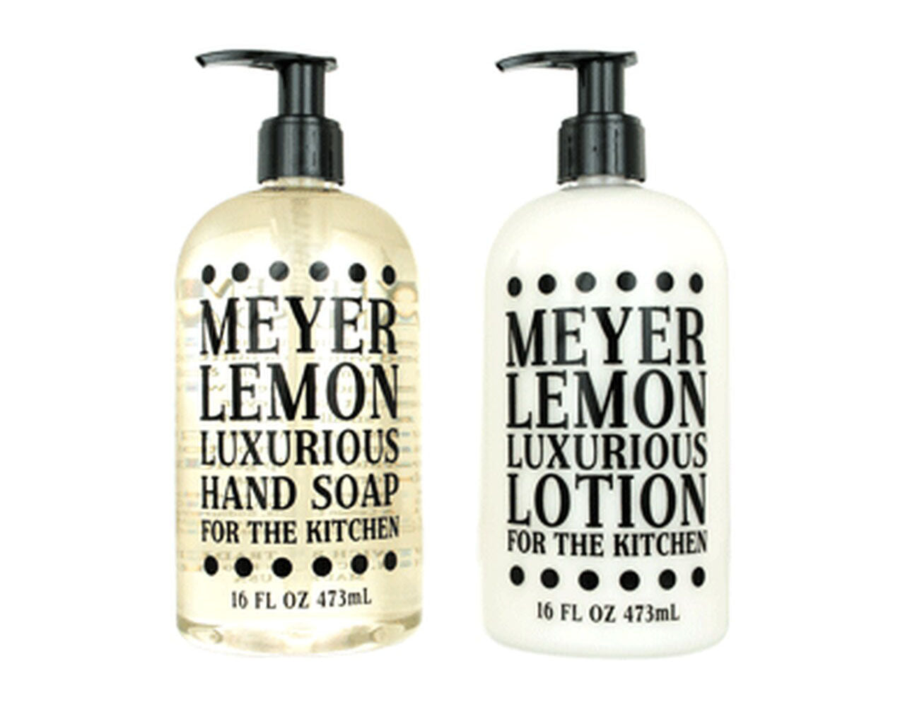 Meyer Lemon Scented Liquid Hand Soap & Lotion Combo Pack 16 oz Each