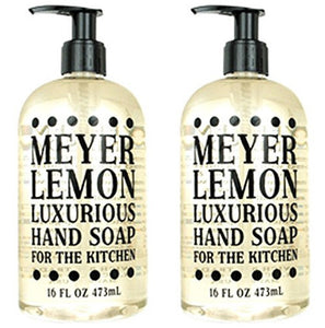 Meyer Lemon Scented Liquid Hand Soap 16 oz (2 Pack)