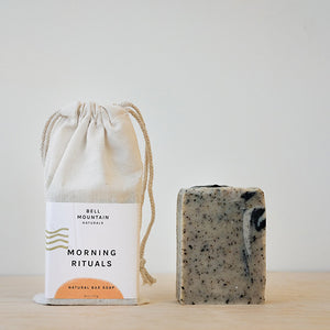 Morning Rituals (Coffee, Chocolate, Grapefruit) Scented Natural Bar Soap, 4 oz By Bell Mountain Naturals