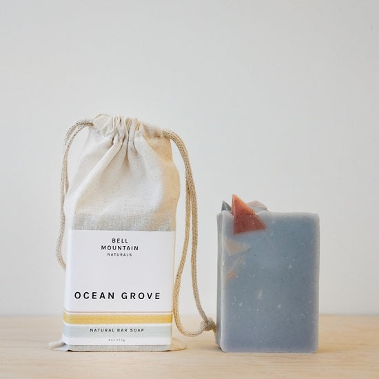 Ocean Grove (Jasmine Sambac & Lemon) Scented Natural Bar Soap, 4 oz By Bell Mountain Naturals