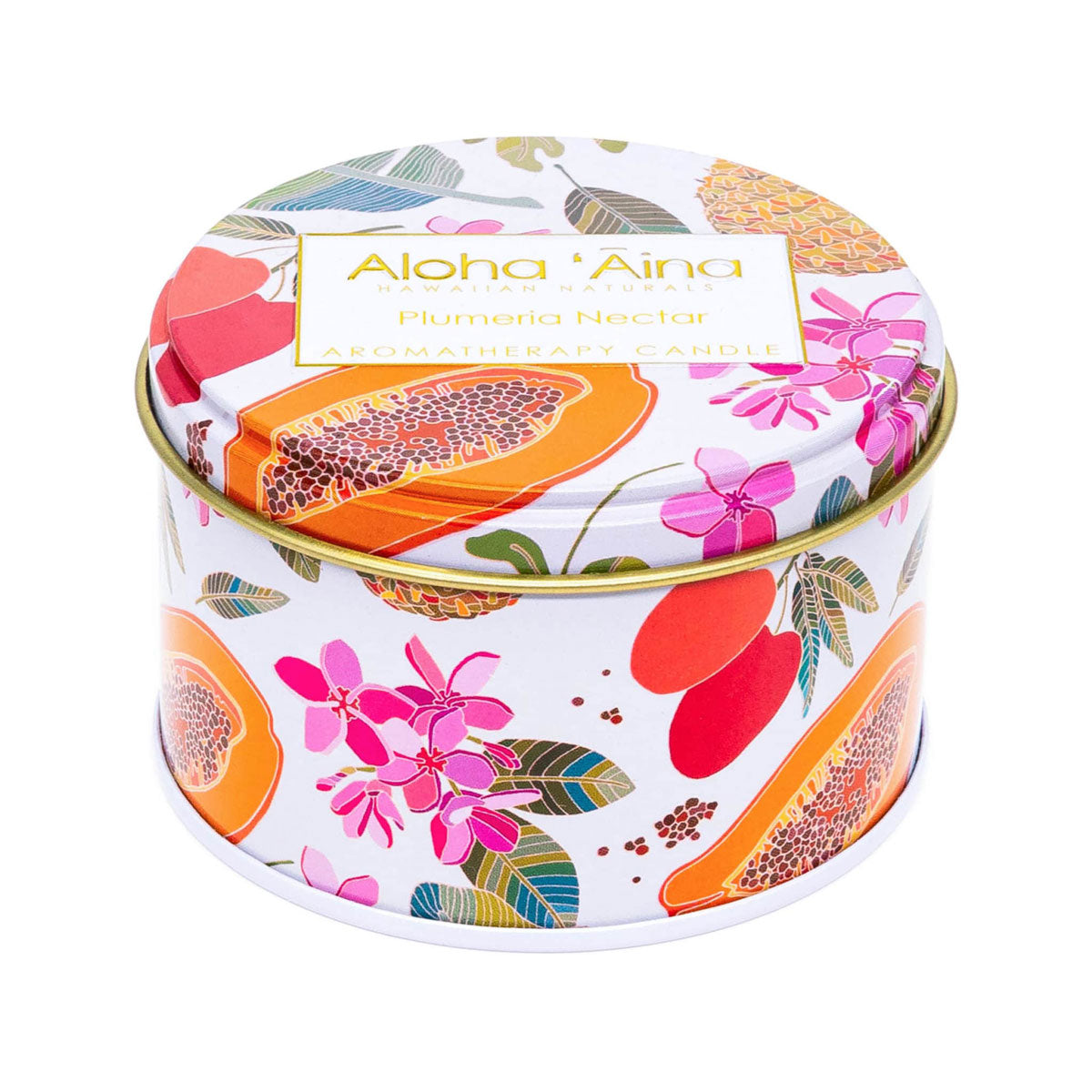 Aloha 'Aina Plumeria Nectar Hawaiian Aromatherapy Candle With Cover