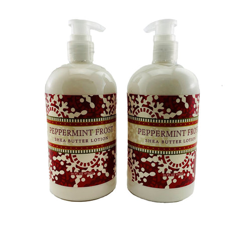 Peppermint Frost Scented Shea Butter Lotion 16 Fl. Oz. (2 Pack)