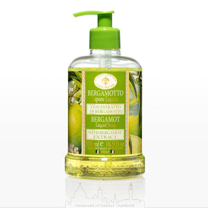 Bergamot (Bergamotto) Scented Liquid Hand Soap 16.9 oz (500ml)