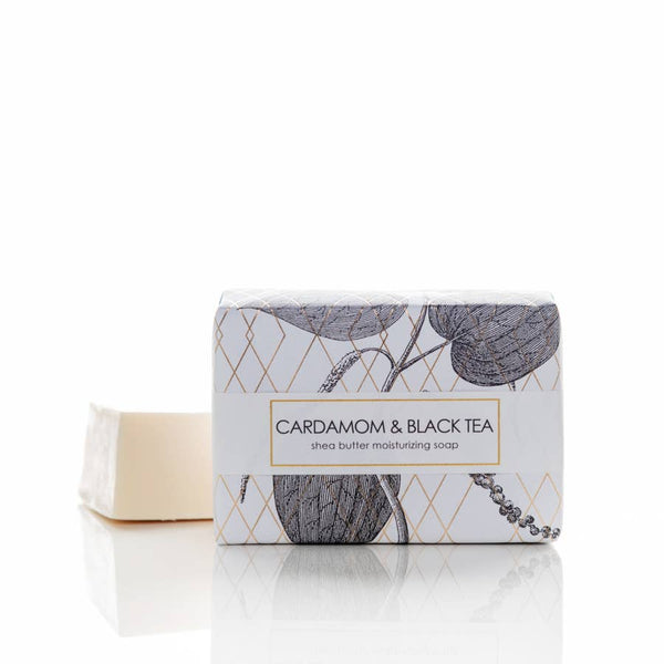 Cardamom & Black Tea Scented 6 oz Shea Butter Bar Soap