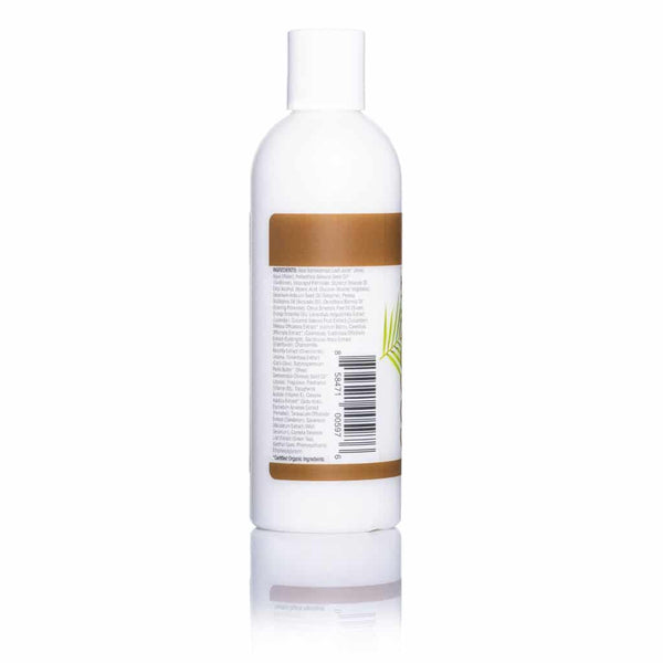 Coconut Scented 8 oz Body Lotion Back Of Bottle