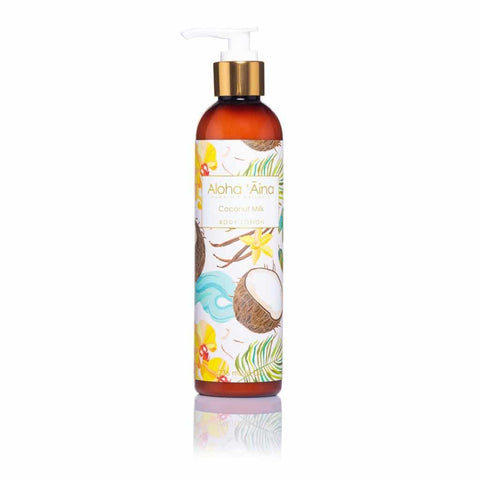 Aloha ‘Aina Coconut Milk Scented 8 oz Hawaiian Aromatherapy Pure Body Lotion