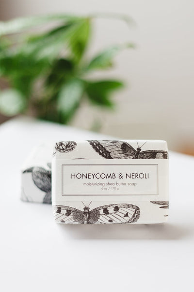 Honeycomb & Neroli Scented 6 oz Shea Butter Bar Soap By Formulary 55