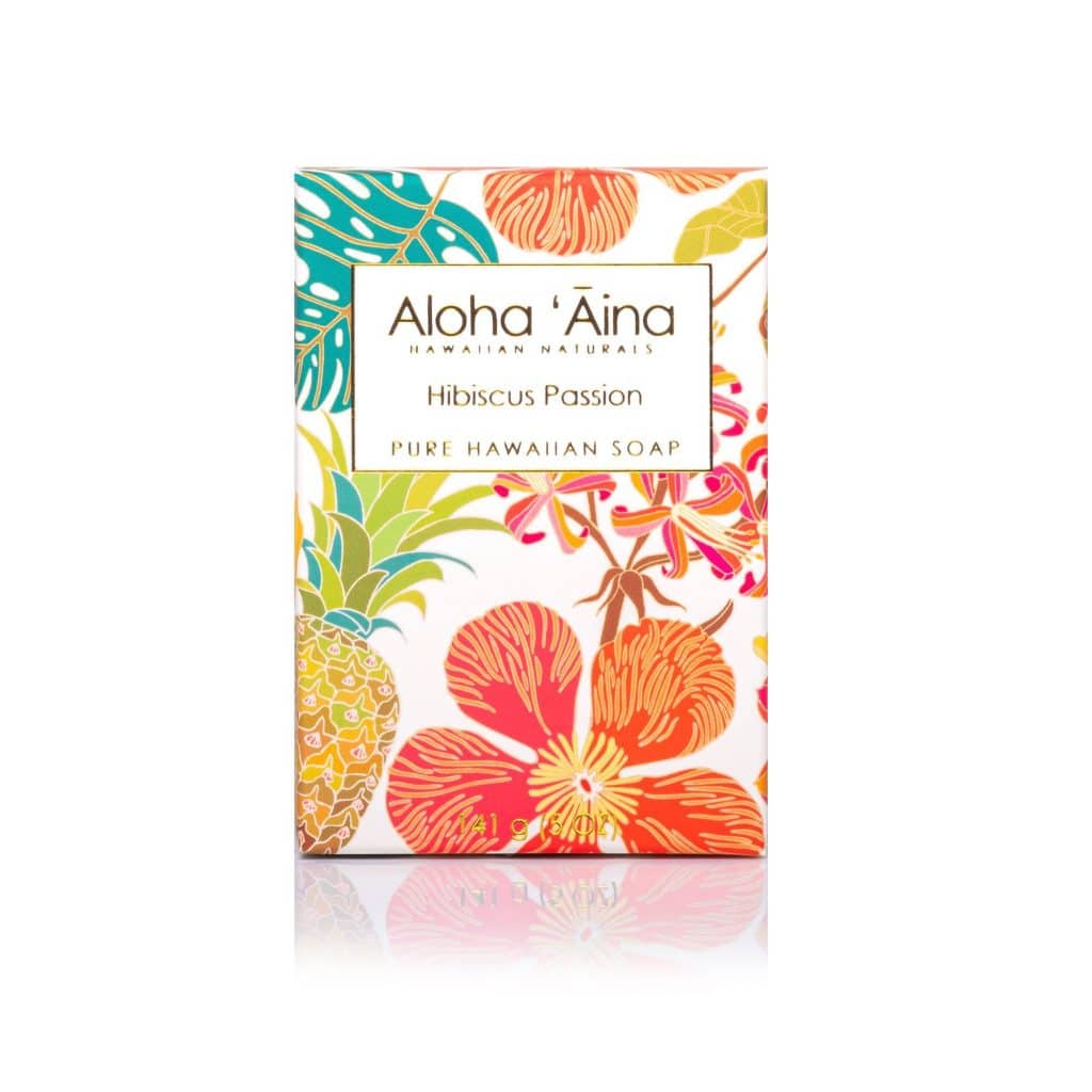 Aloha ‘Aina Hibiscus Passion Scented 5 oz Hawaiian Aromatherapy Pure Soap Bar