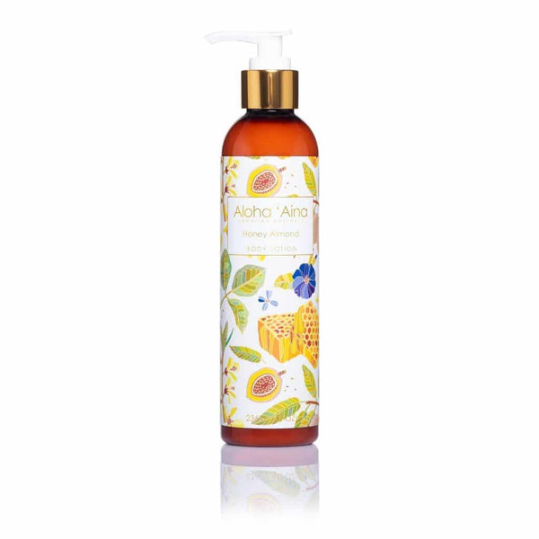 Aloha ‘Aina Honey Almond Scented 8 oz Hawaiian Aromatherapy Pure Body Lotion