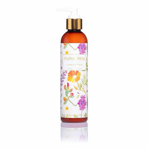 Aloha ‘Aina Lavender Fields Scented 8 oz Hawaiian Aromatherapy Pure Body Lotion