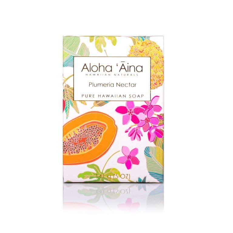 Aloha 'Aina Plumeria Nectar Scented 5 oz Hawaiian Aromatherapy Pure Bar Soap