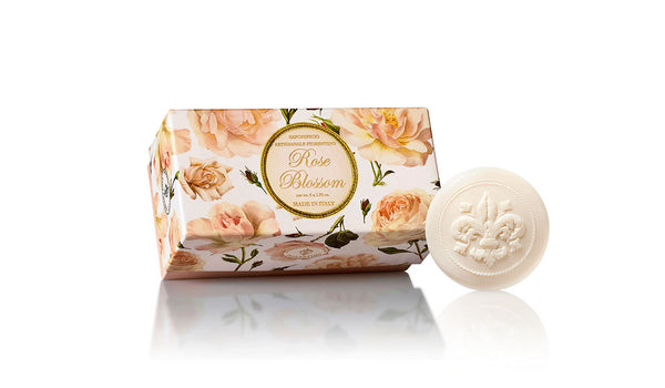 Rose Blossom Scented Set of 6 x 1.76 oz Round Soaps By Saponificio Artigianale Fiorentino