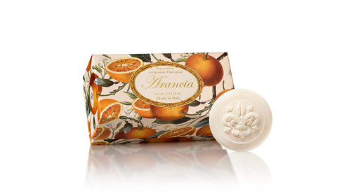 Orange (Arancia) Scented Set of 6 x 1.76 oz Round Soaps By Saponificio Artigianale Fiorentino
