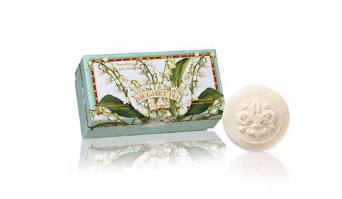 Lily of the Valley (Mughetto) Scented Set of 6 x 1.76 oz Round Soaps By Saponificio Artigianale Fiorentino